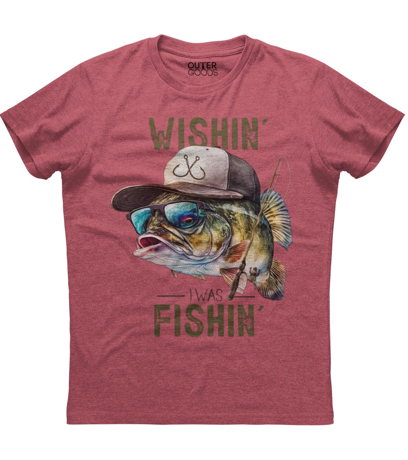 Wishin I Was Fishin T-Shirt (O)