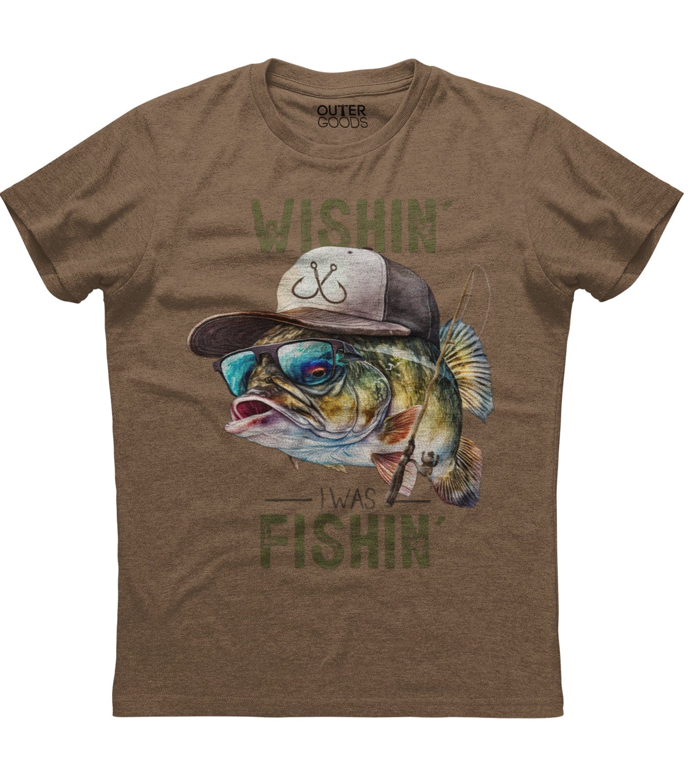 Wishin I Was Fishin T-Shirt (O)