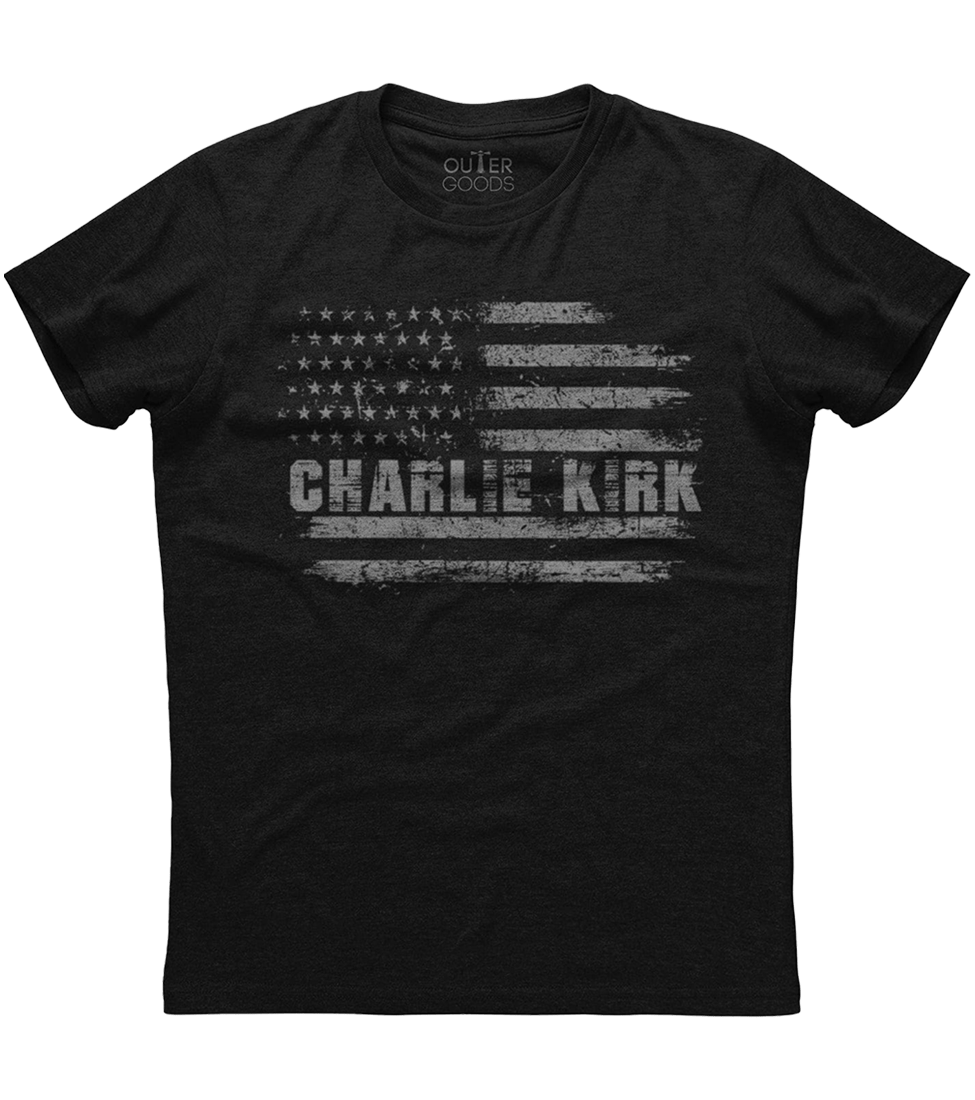 Charlie Kirk American Flag T-Shirt (O)