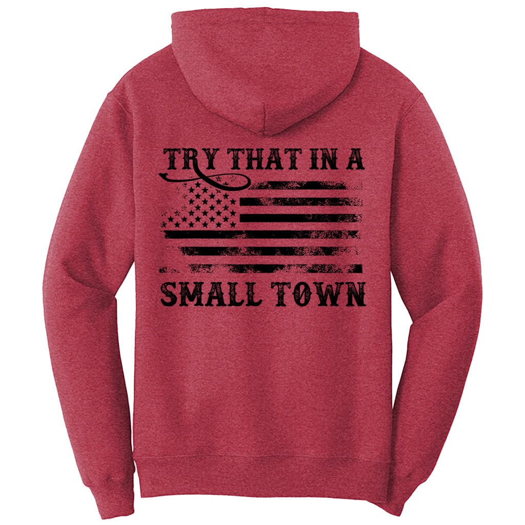 Try That in a Small Town Vintage Flag T-Shirt (O)