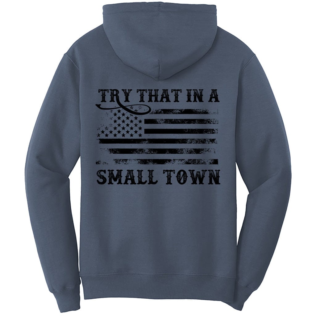 Try That in a Small Town Vintage Flag T-Shirt (O)