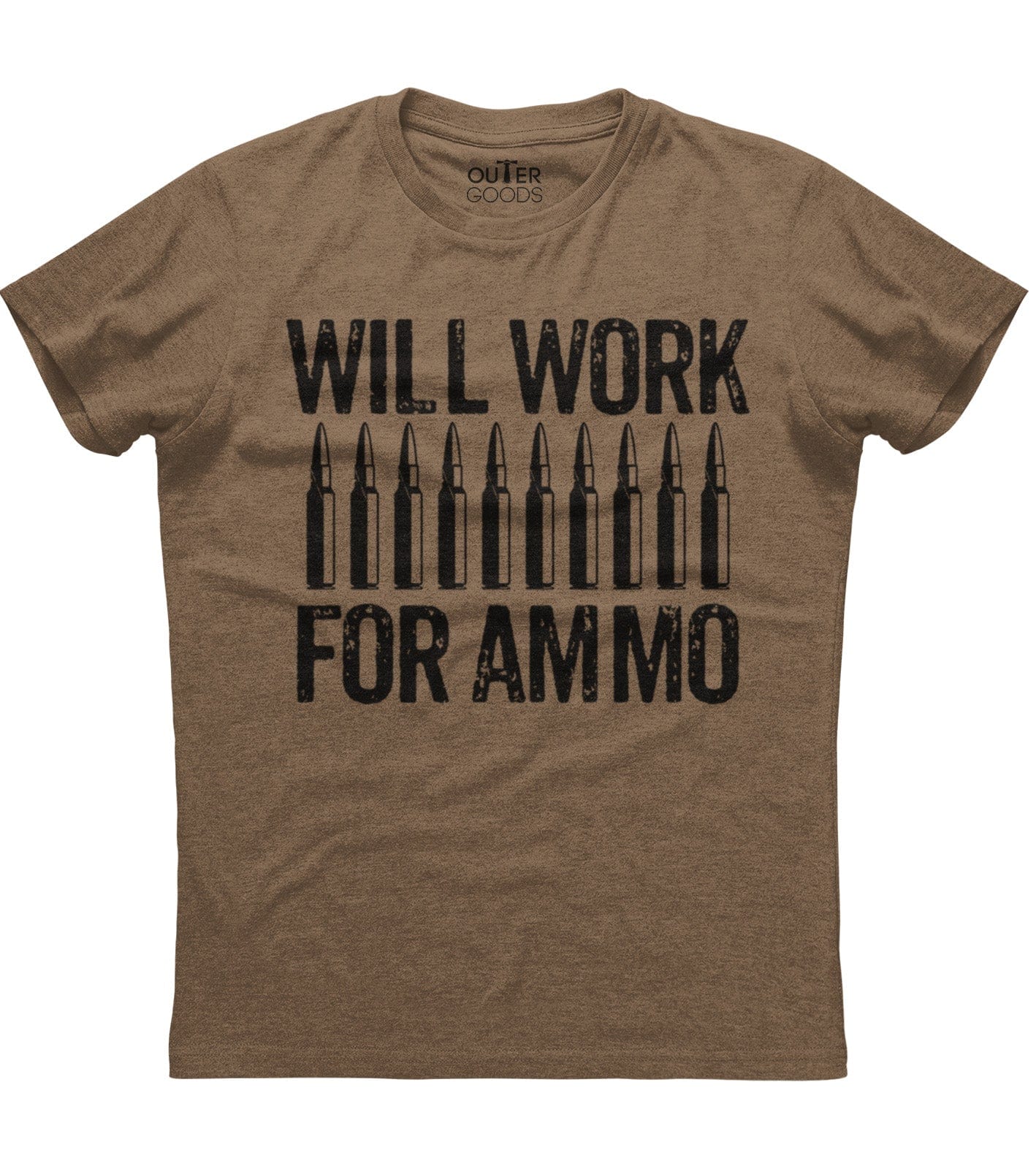 Will Work For Ammo Bullets T-Shirt (O)