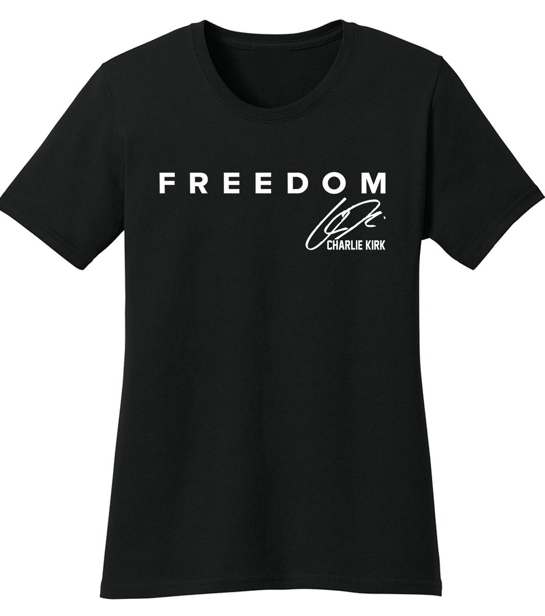 Charlie Kirk Freedom Signature T-Shirt (O)
