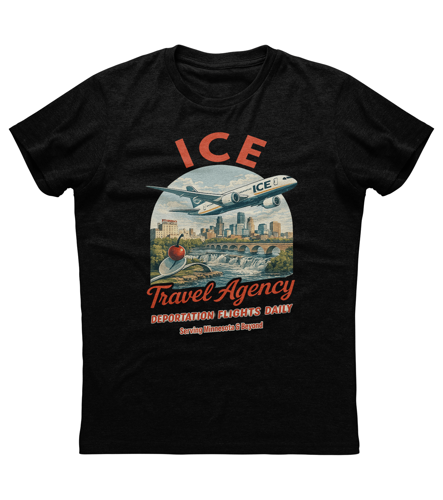 ICE Travel Agency Deportation T-shirt (D1)