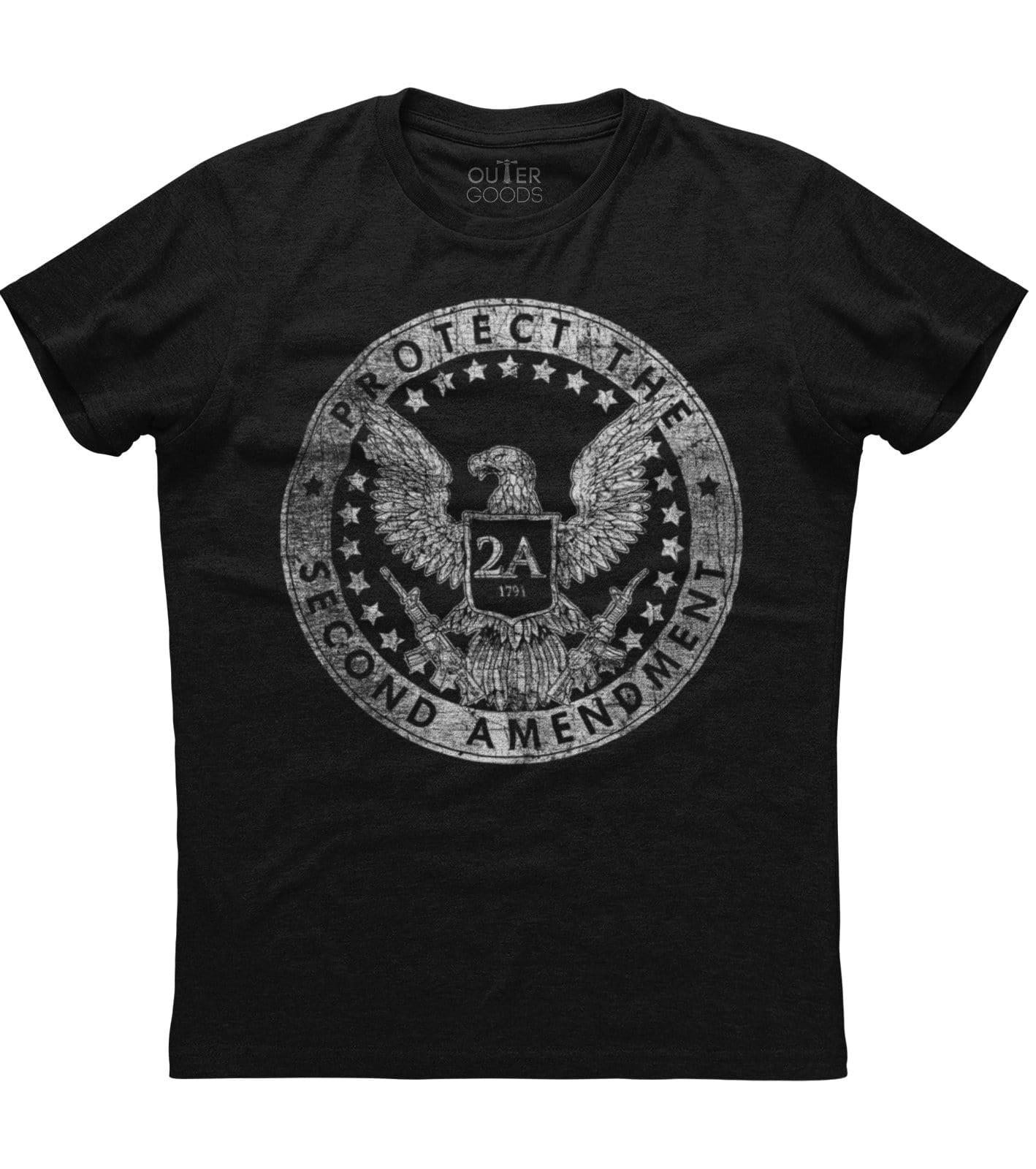 Protect The Second Amendment 2A 1791 T-shirt (O)