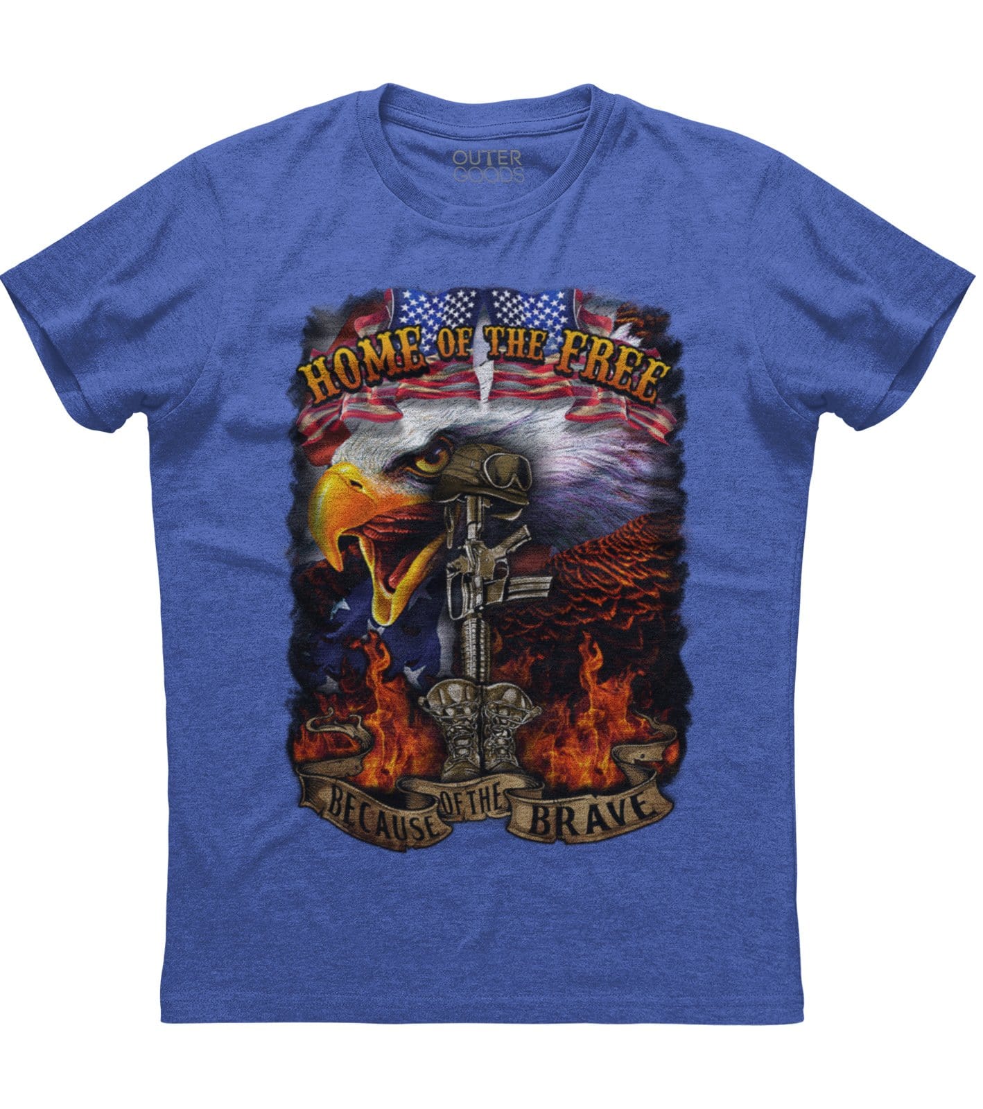 Home Of The Free Because Of The Brave Eagle T-shirt (O)