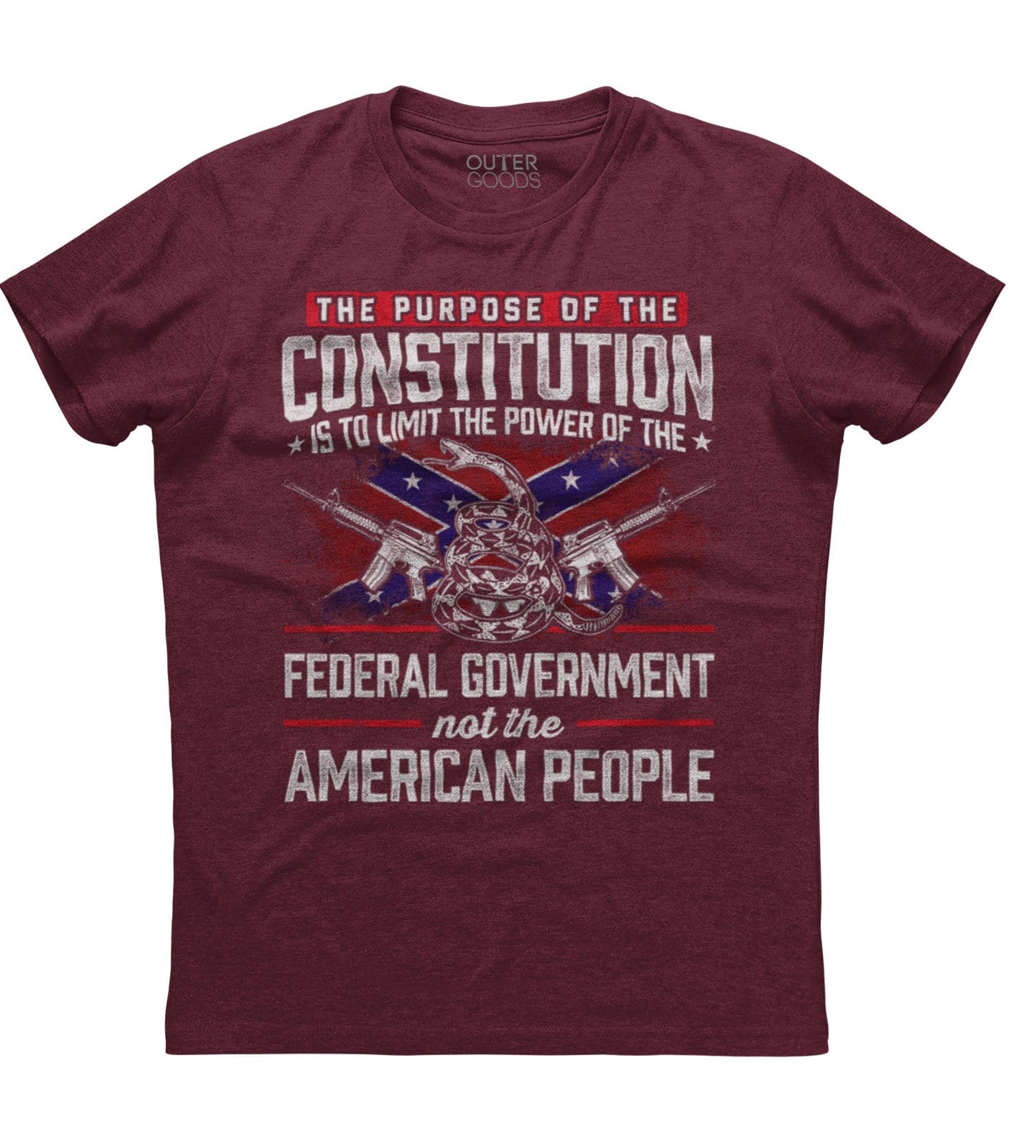 The purpose of the constitution is to limit the power T-shirt (O)