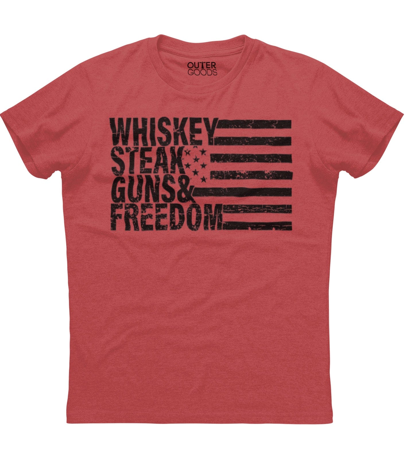 Whiskey Steak Guns & Freedom T-Shirt (O)