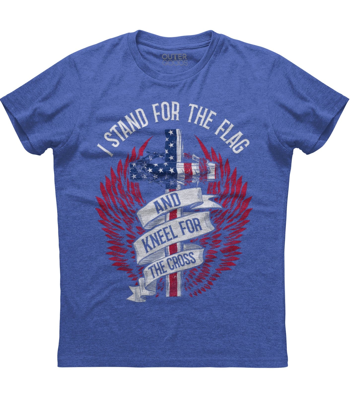 I Stand For The Flag T-Shirt Front Print (O)