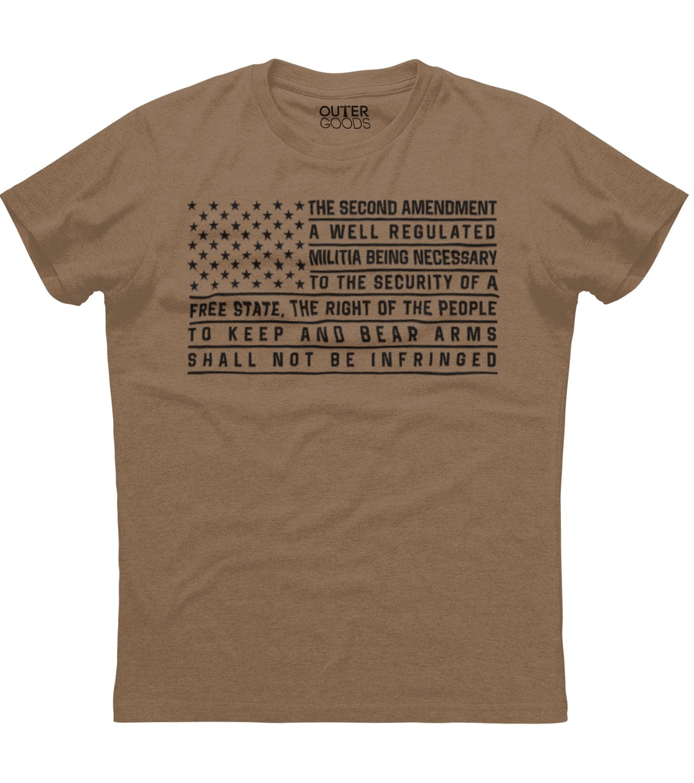 Second Amendment Patriotic Flag T-Shirt (O)