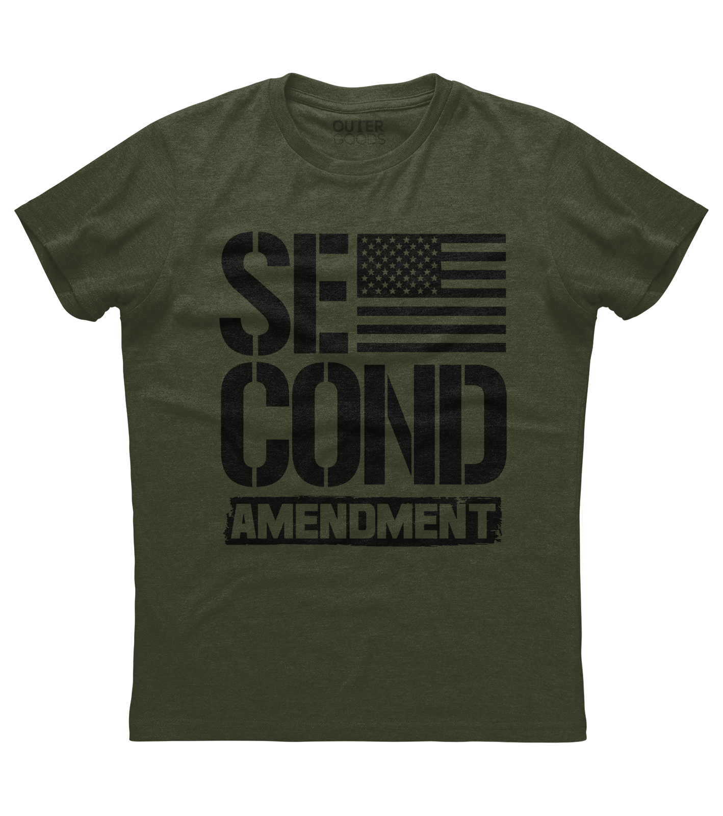 Second Amendment with US Flag Shirt (O)