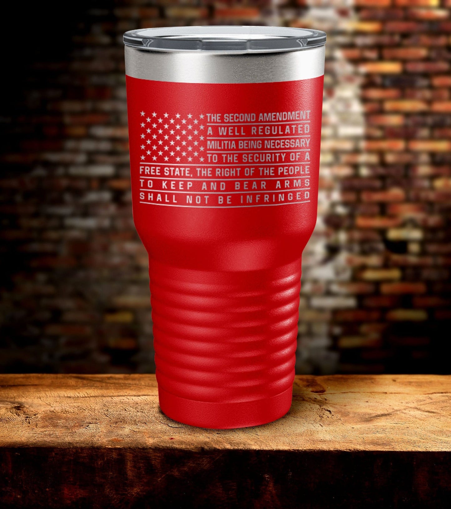 Well Regulated Militia Laser Engraved Tumbler (O)