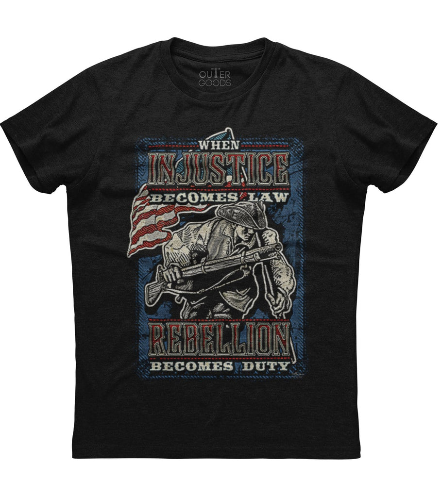 Injustice Rebellions USA American Flag T-Shirt (O)
