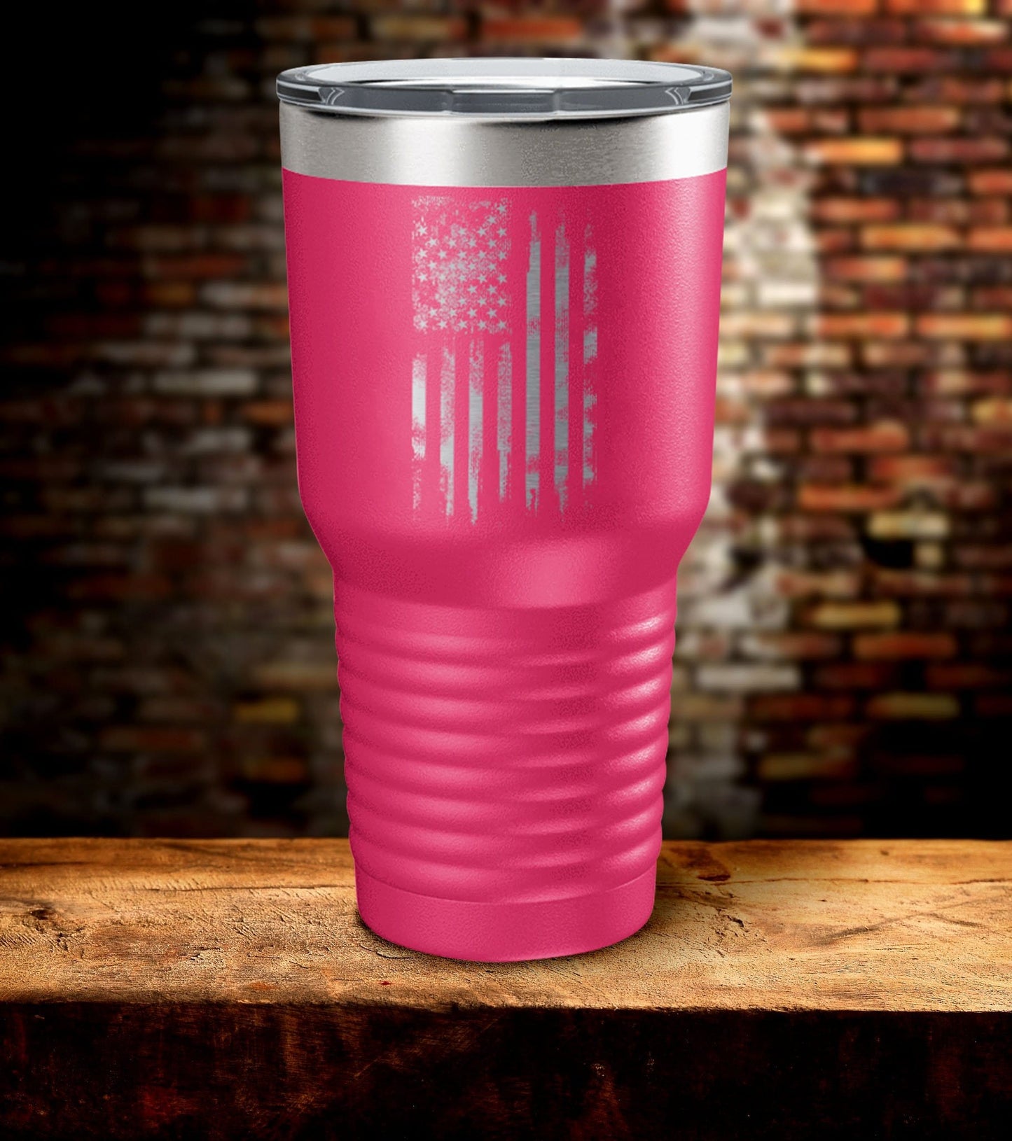 American Flag BW Tumbler (O)