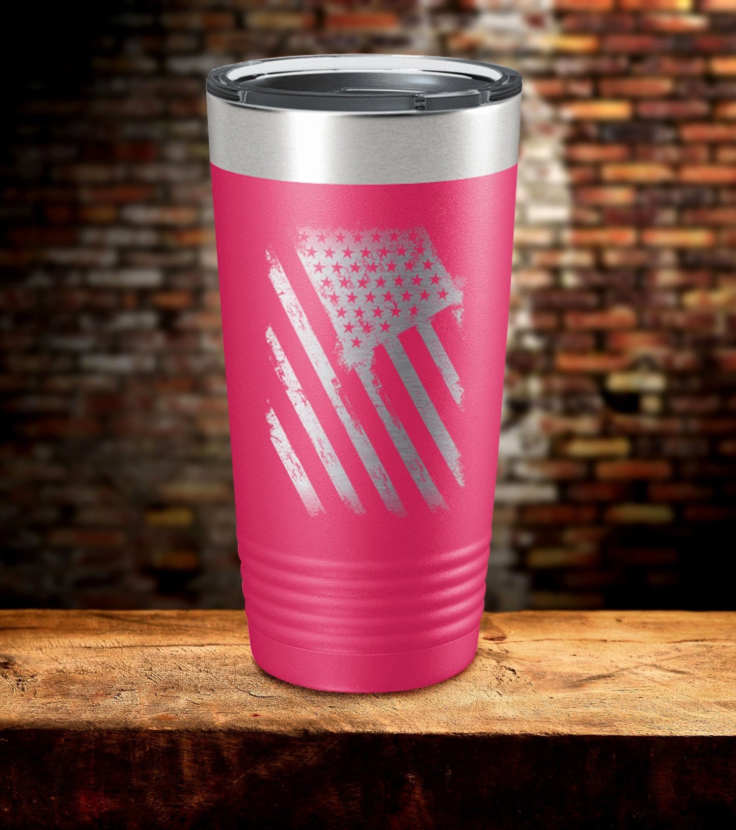 American Flag Logo Tumbler (O)