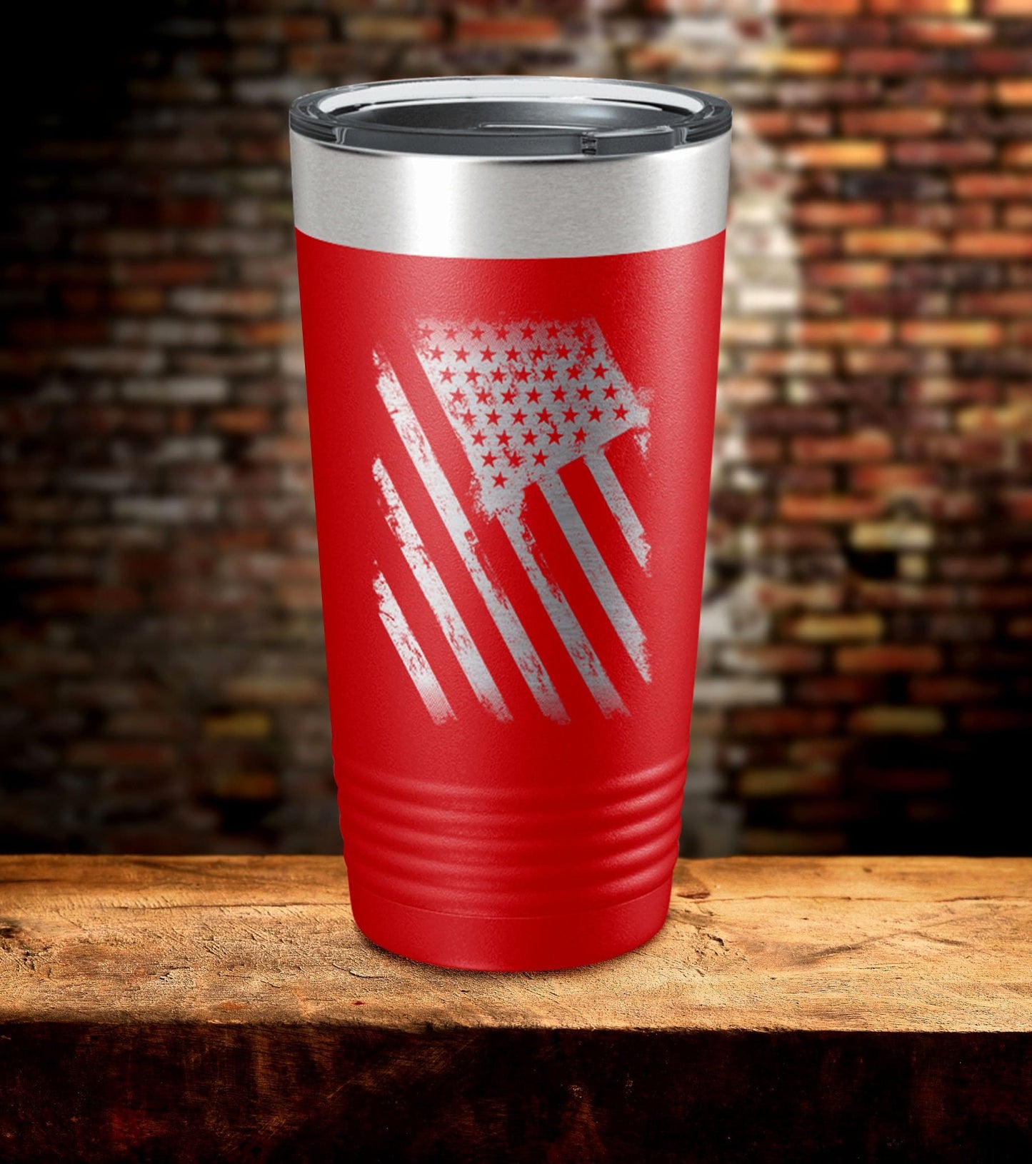 American Flag Logo Tumbler (O)