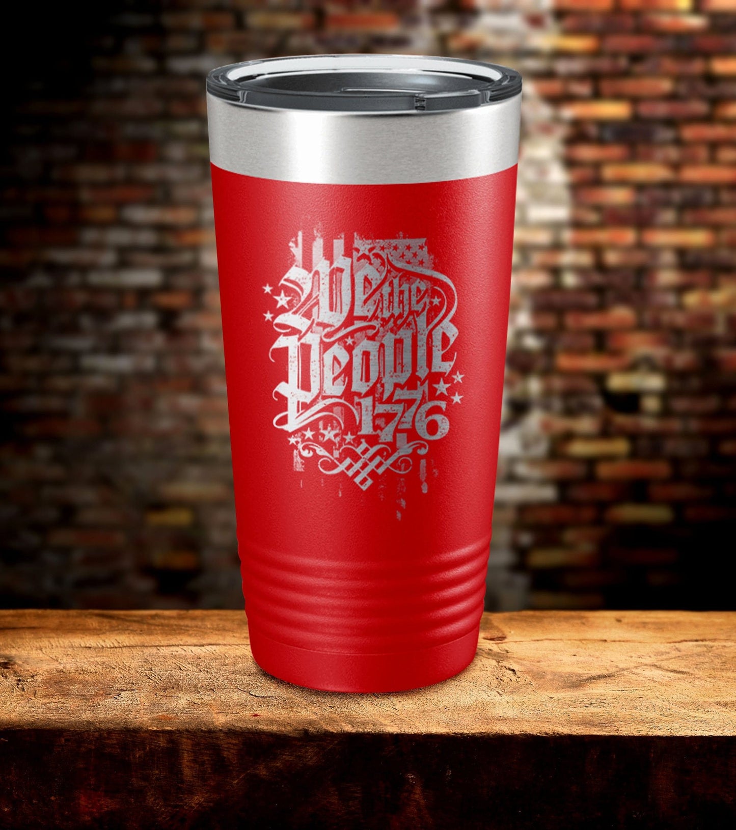 We The People American Flag Tumbler (O)