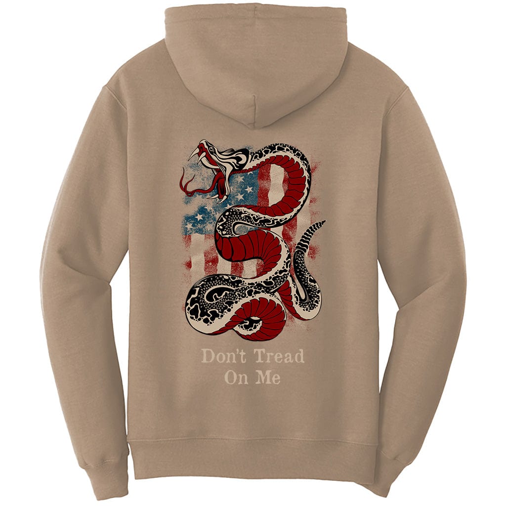 Don't Tread On Me American Flag Snake T-Shirt (O)