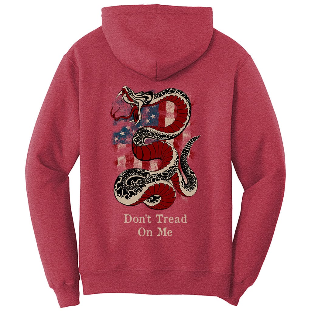Don't Tread On Me American Flag Snake T-Shirt (O)