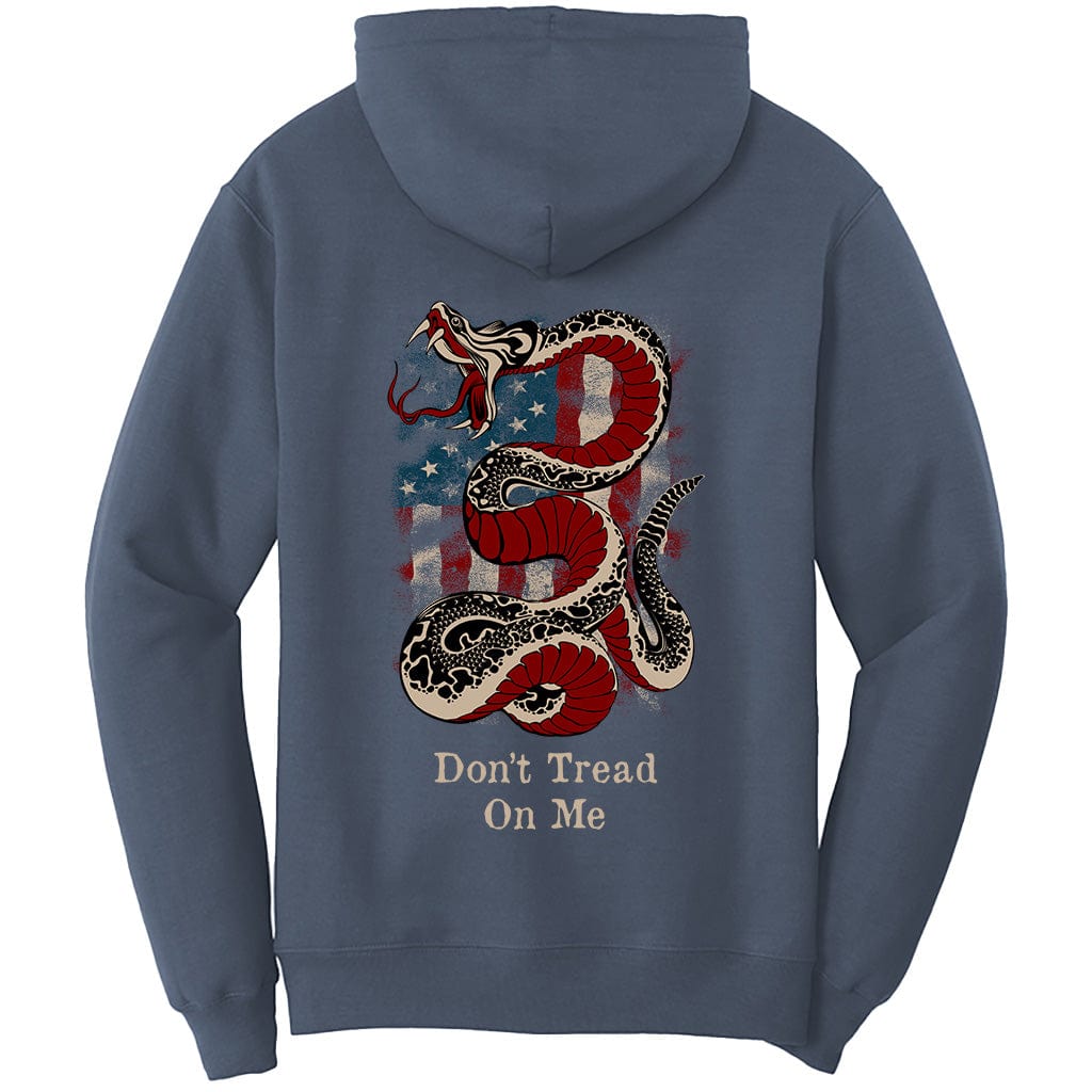 Don't Tread On Me American Flag Snake T-Shirt (O)