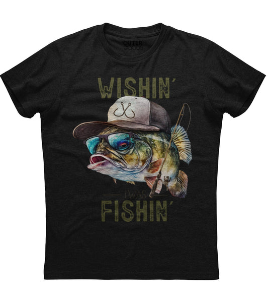 Wishin I Was Fishin T-Shirt (O)