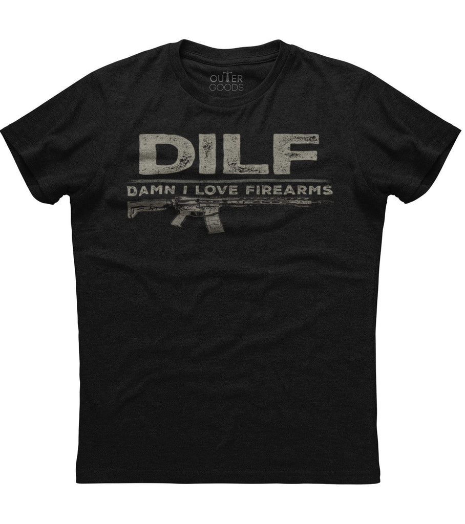 Damn I Love Firearms DILF T-Shirt (O)