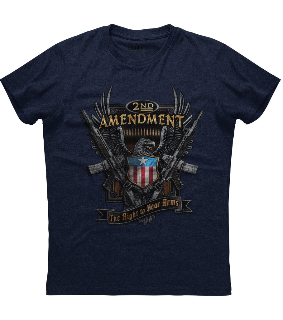2nd Amendment The Right To Bear Arms Eagle Guns Logo T-Shirt (O)