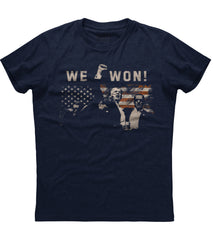 We Won Trump Patriotic T-Shirt (O)