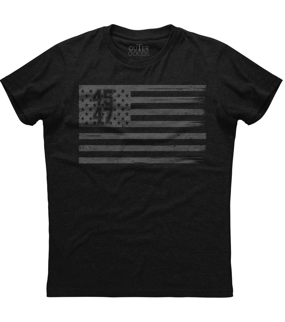 45 47 American Flag Trump T-Shirt (O)