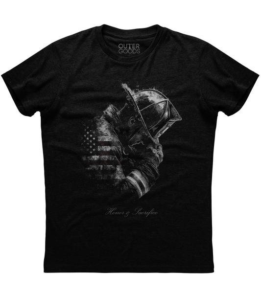 Honor And Sacrifice Firefighter T-Shirt (O)