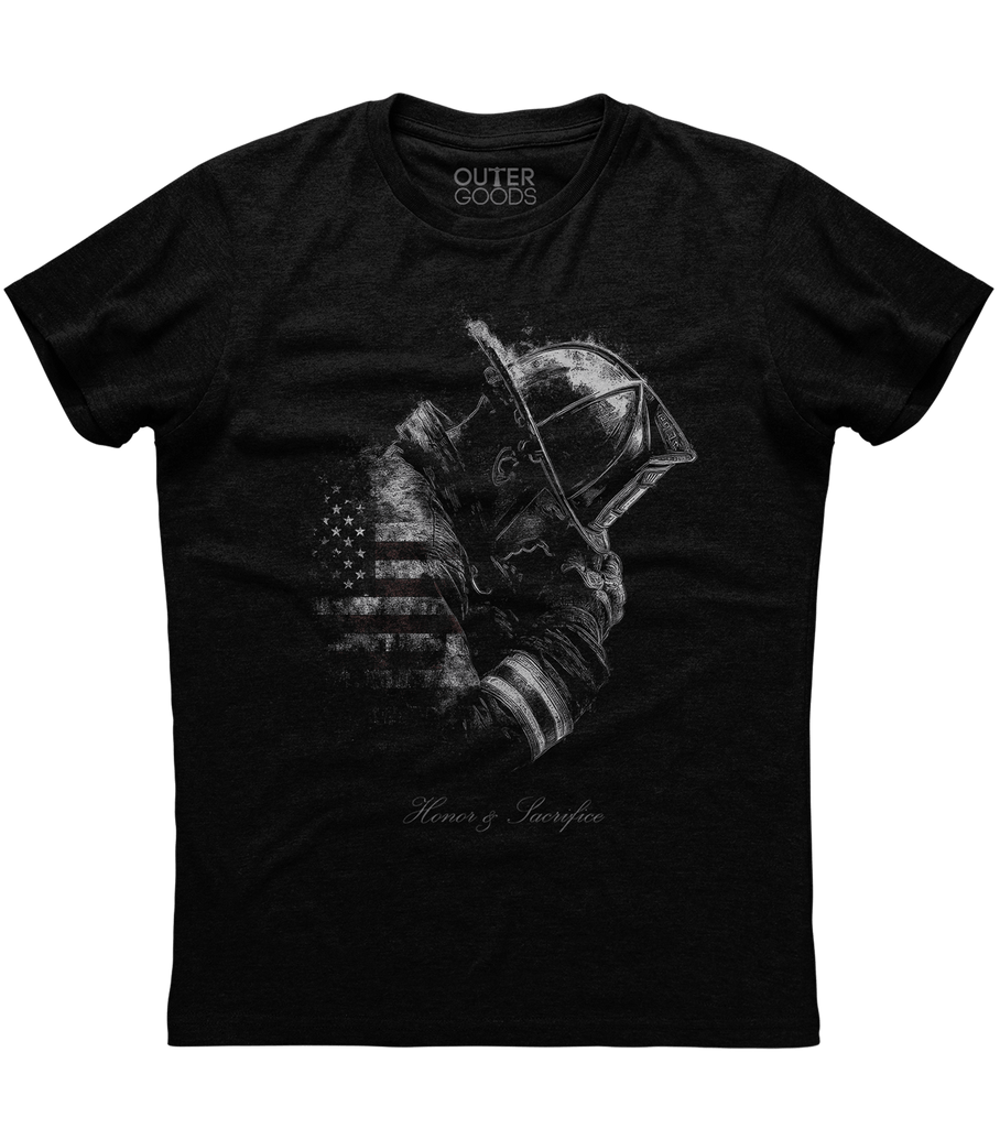 Honor And Sacrifice Firefighter T-Shirt (O)
