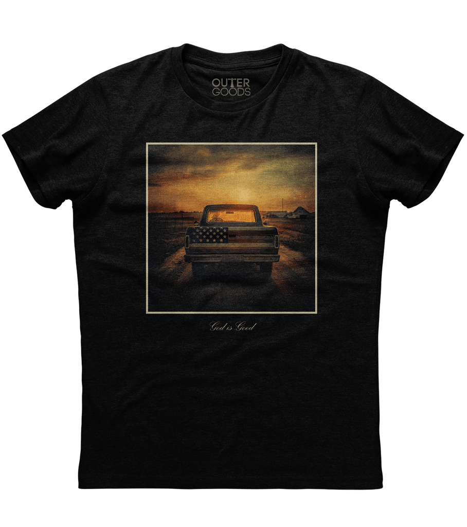 God Is Good Vintage Sunset T-Shirt (O)