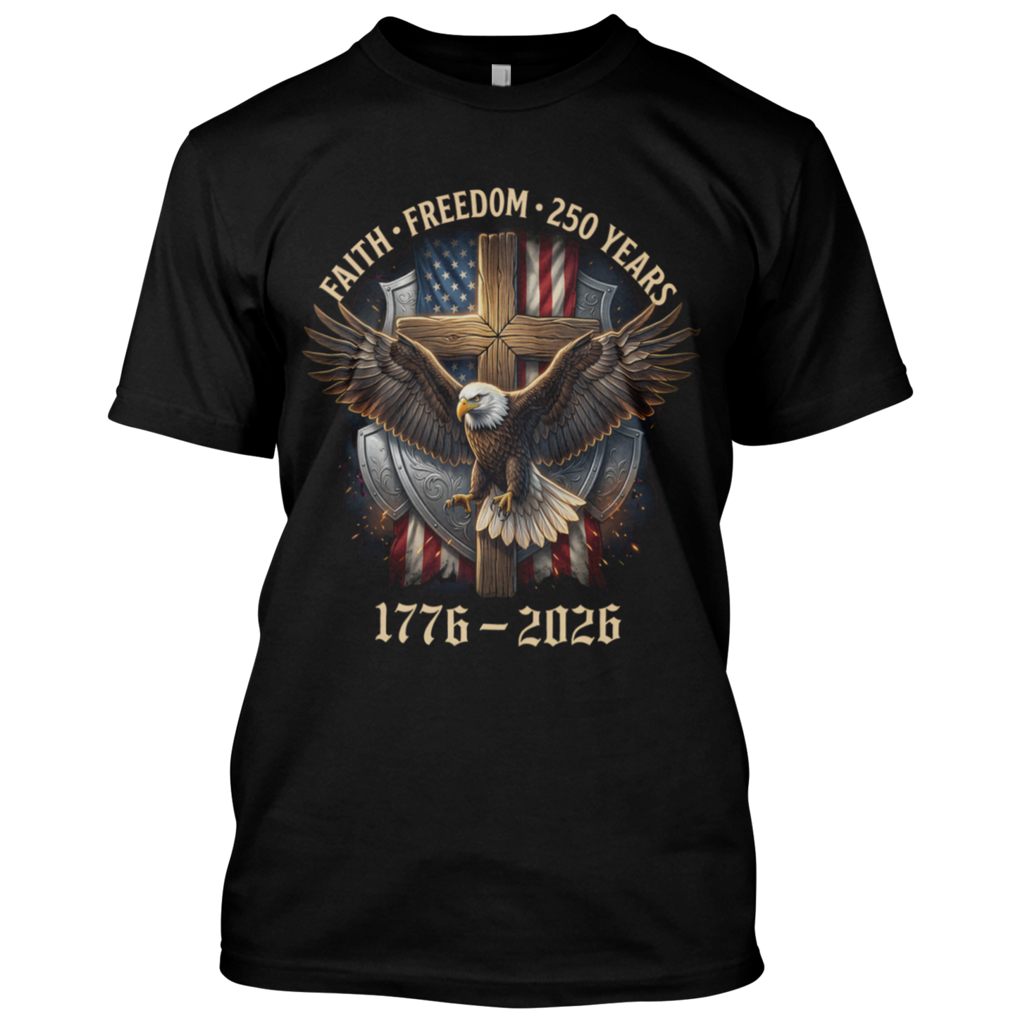 Faith Freedom 250 Years T-shirt (O)