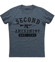 Second Amendment EST 1791 Gun T-Shirt (O)