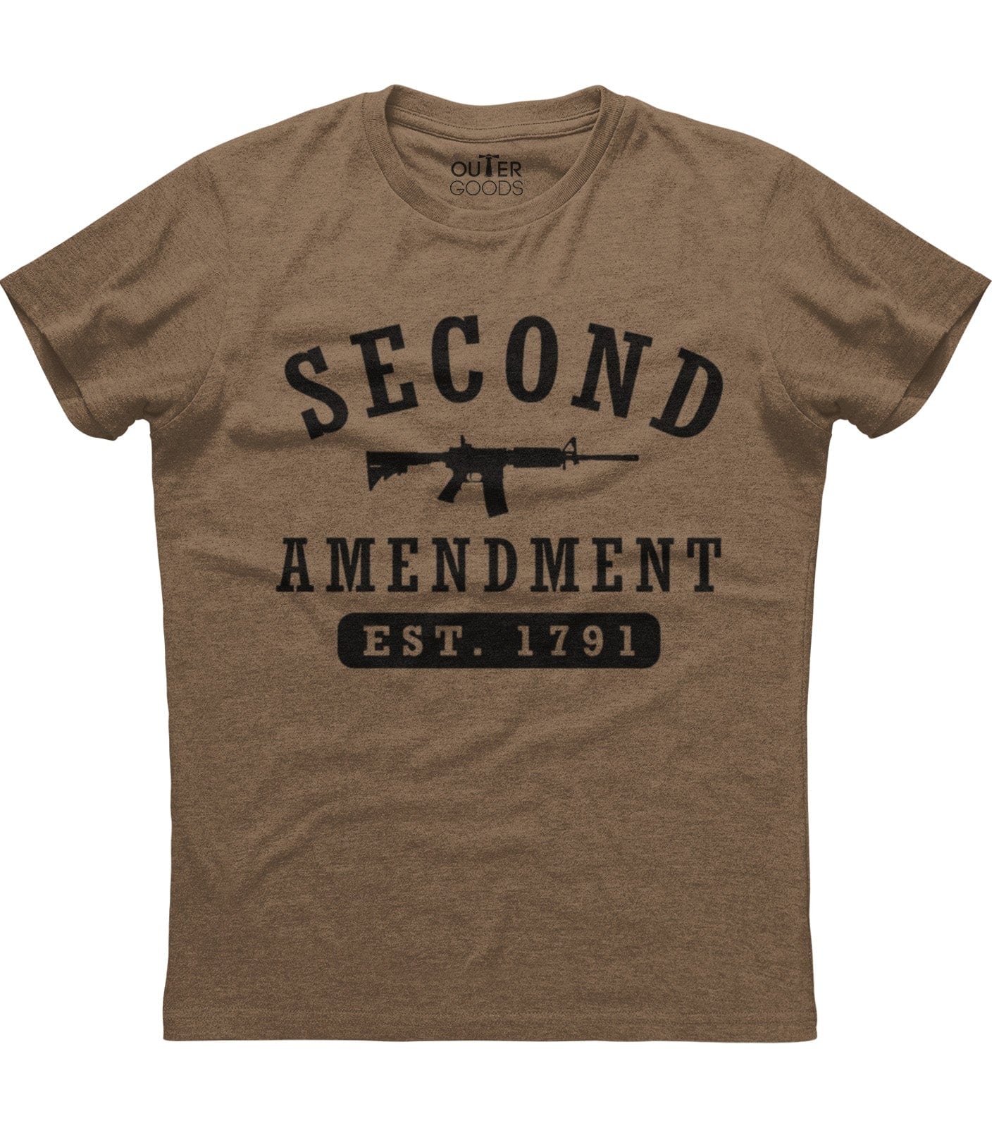 Second Amendment EST 1791 Gun T-Shirt (O)