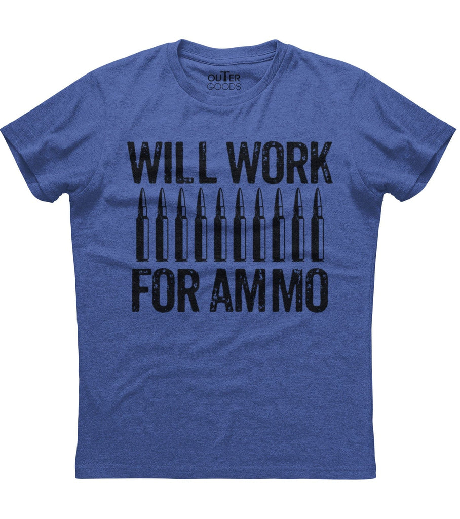 Will Work For Ammo Bullets T-Shirt (O)