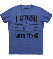 I Stand With Texas Patriotic T-Shirt (O)