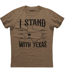I Stand With Texas Patriotic T-Shirt (O)