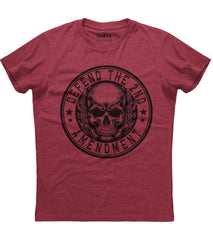 Defend The Second Amendment Skull Logo T-Shirt (O)