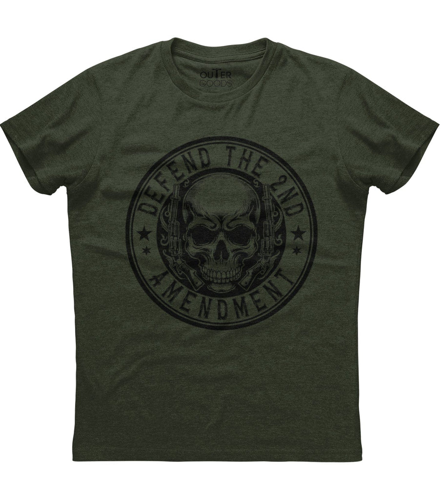 Defend The Second Amendment Skull Logo T-Shirt (O)