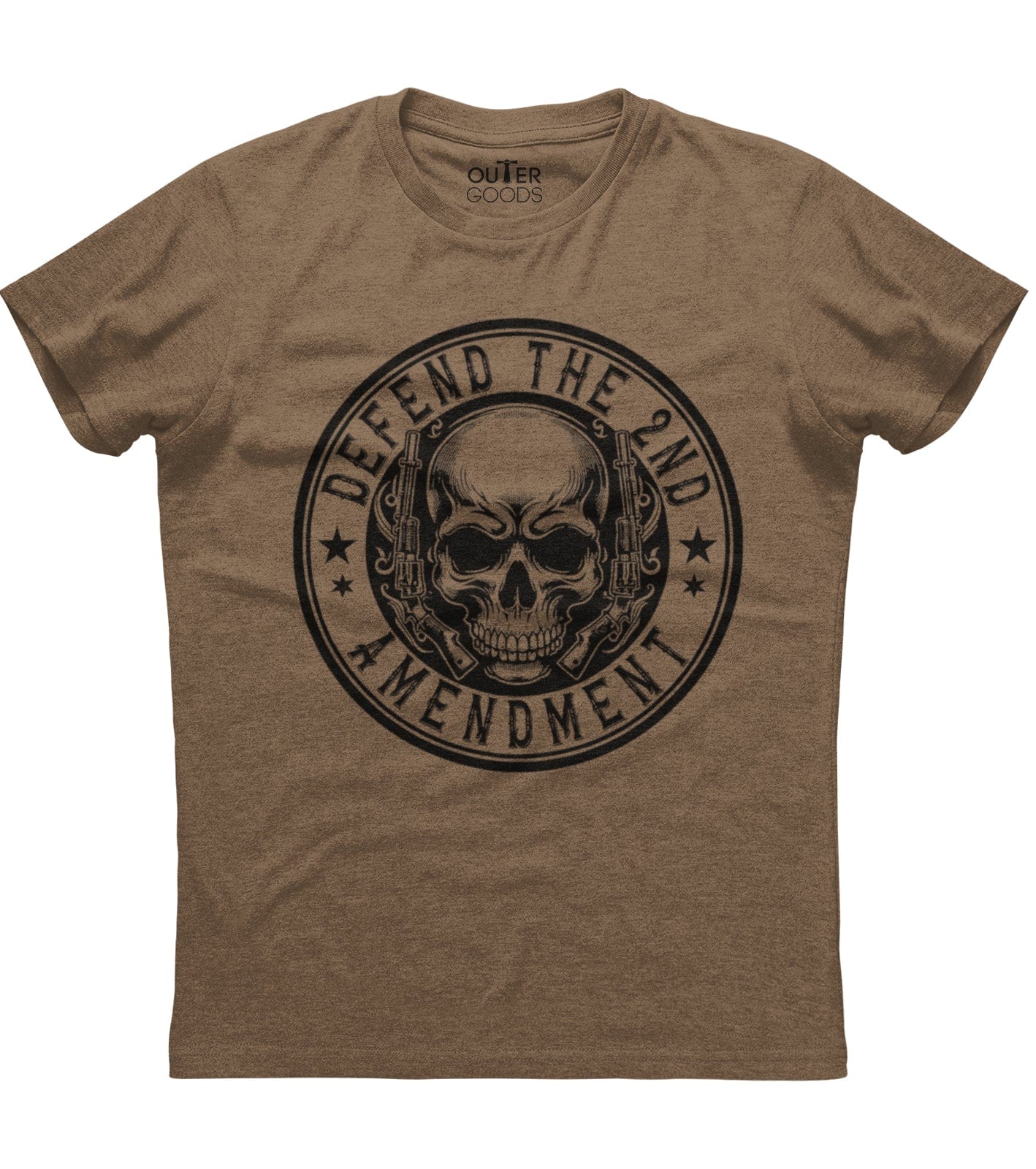Defend The Second Amendment Skull Logo T-Shirt (O)