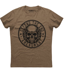 Defend The Second Amendment Skull Logo T-Shirt (O)