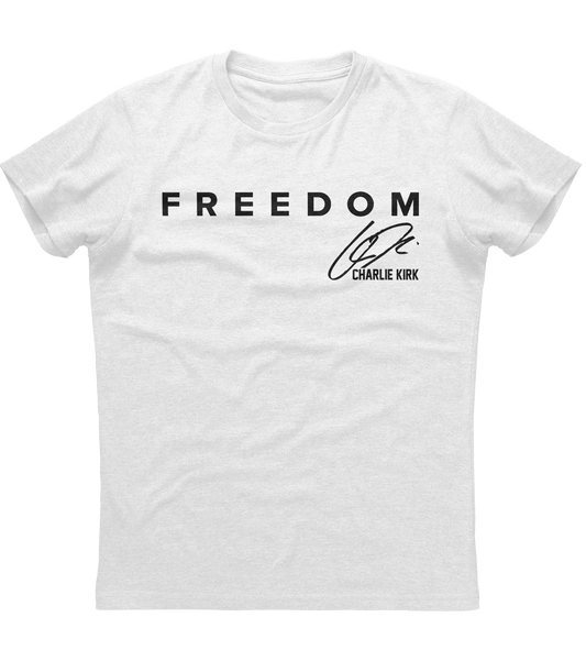 Charlie Kirk Freedom Signature T-Shirt (O)