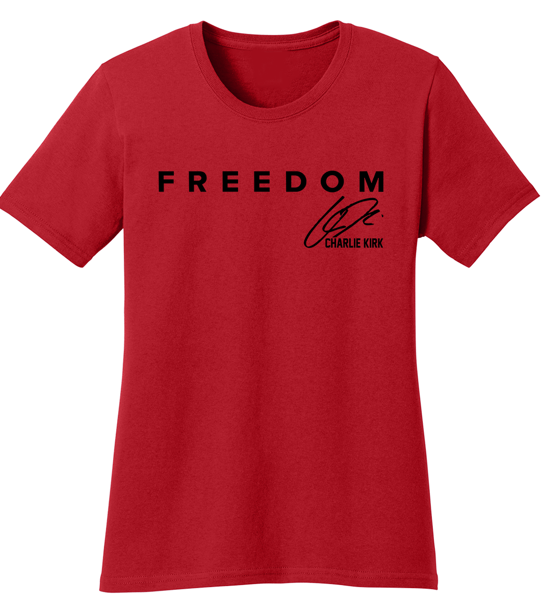 Charlie Kirk Freedom Signature T-Shirt (O)