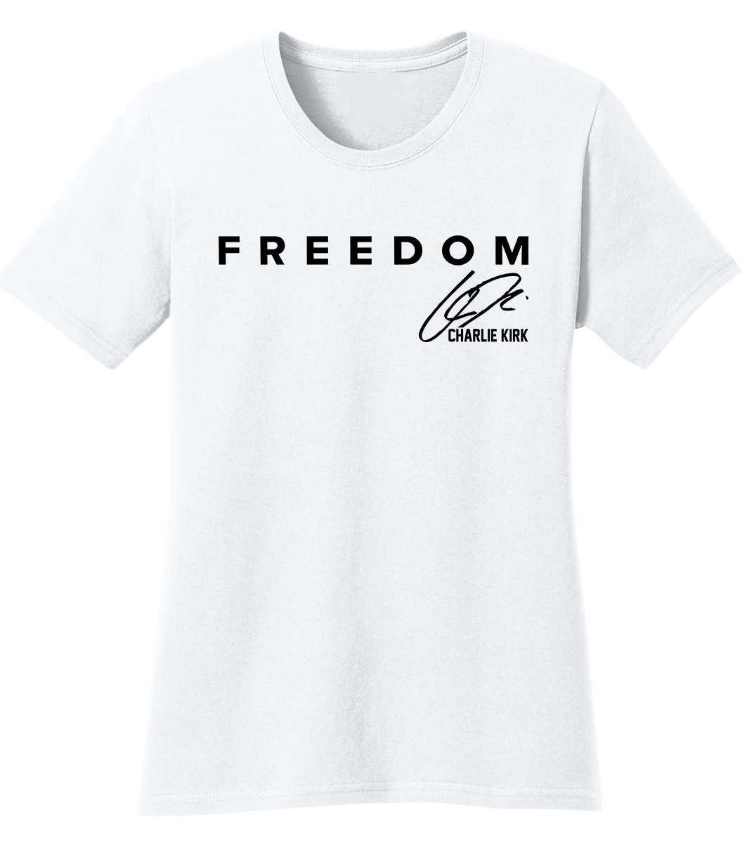 Charlie Kirk Freedom Signature T-Shirt (O)