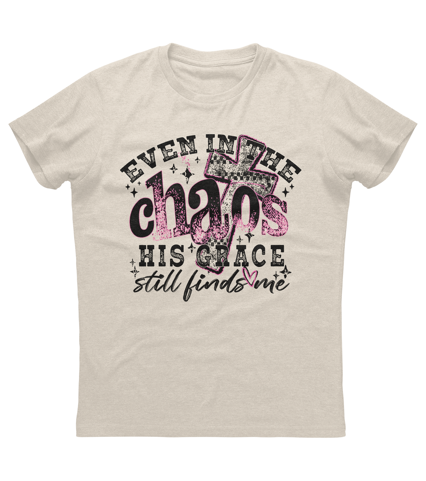 In Chaos His Grace Finds Me T-shirt (O)