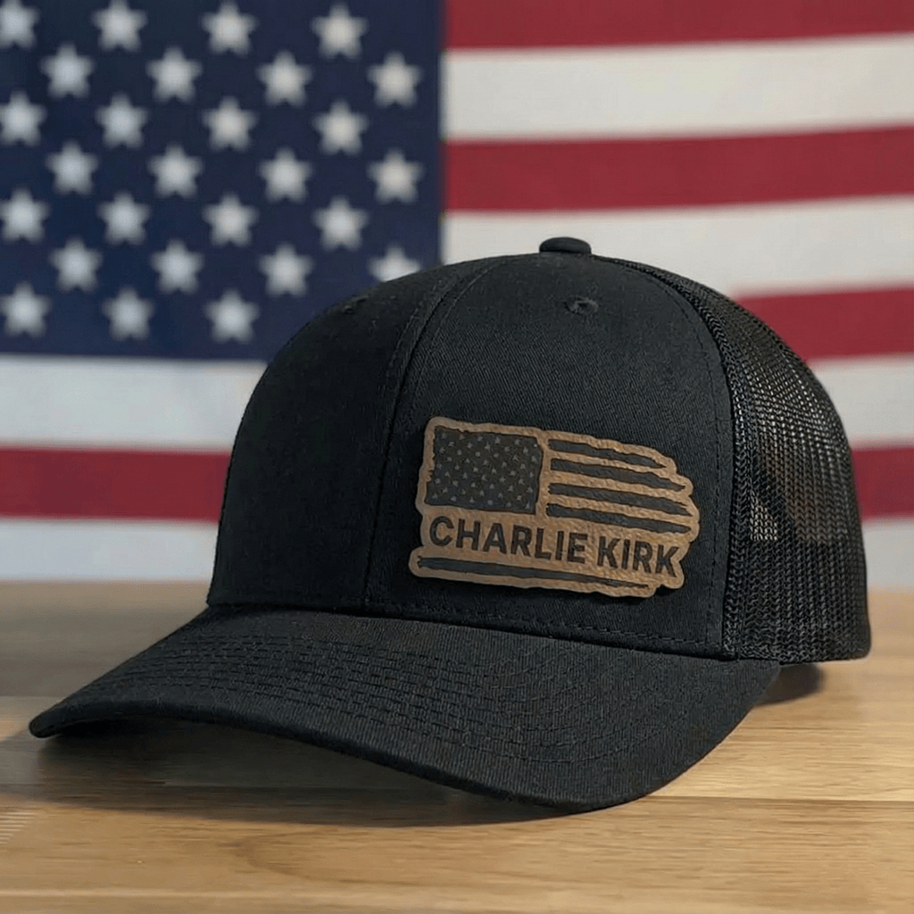 Charlie Kirk US Flag Patch Hat (O)