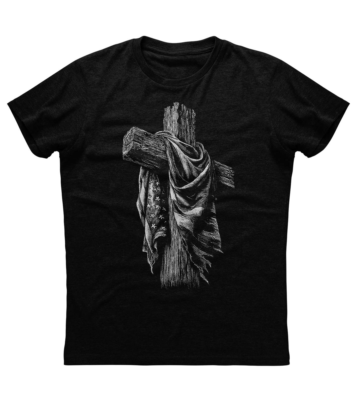 American Flag Cross T-shirt (O)