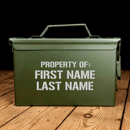 Property Of Custom Name Personalized Ammo Can (CN)