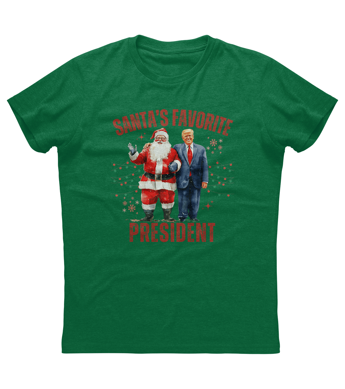Santas Favorite President Donald Trump T-shirt (O)